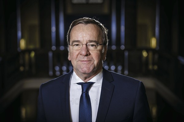 Boris Pistorius (SPD), Federal Minister of Defence, poses for a photo at the Ministry of Defence. Berlin, 13.02.2024