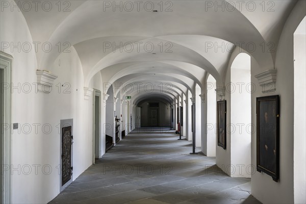 Cloister, Salem Castle, former imperial abbey, former monastery of the Cistercian order, Salem, Lake Constance, Lake Constance district, Baden-Württemberg, Germany, Europe
