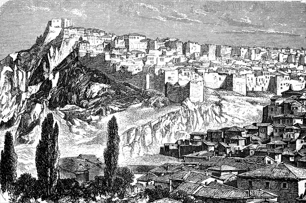 Ankara, formerly Angora, Turkey, in the 18th century, Historical, digital reproduction of an original from the 19th century, Asia