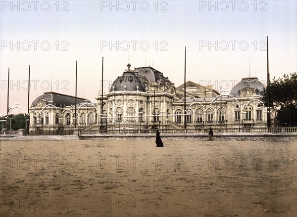 The Casino, Royan, Normandy, France, ca 1890, Historical, digitally restored reproduction from a 19th century original, Record date not stated, Europe