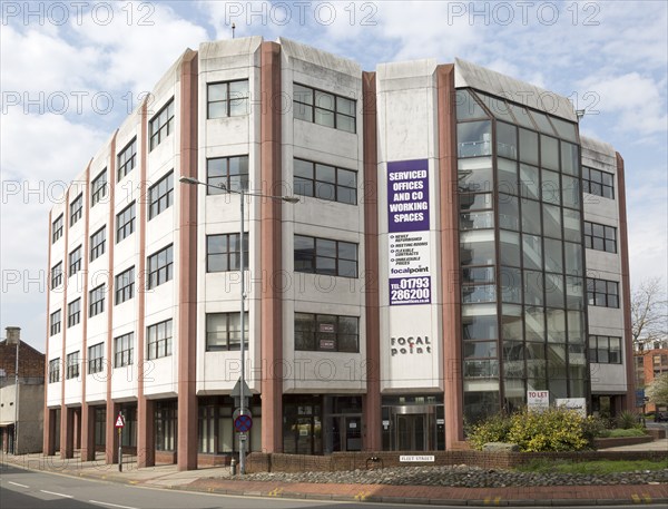 Serviced offices and working spaces available to rent, Focal Point, town centre of Swindon, Wiltshire, England, UK