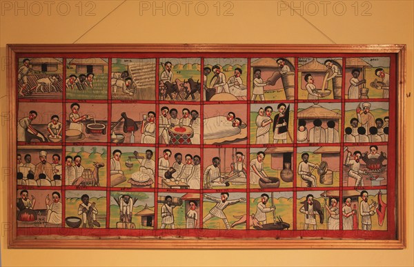 Pictures at St Mary's Church on Mount Entoto near Addis Ababa, Ethiopia, Africa