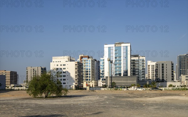 Dubai, Downtown skyscrapers and Sheik Zayed Road, United Arab Emirates, Middle East, Asia