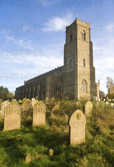 Historic fifteenth century architecture of Holy Trinity church, Blythburgh, Suffolk, England, United Kingdom, Europe