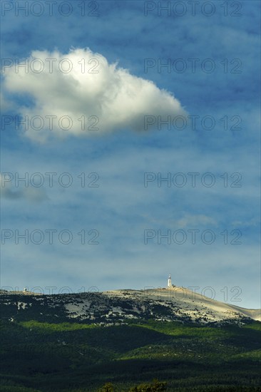 South face of Mont Ventoux (1910m) . Vaucluse. Provence-Alpes-Côte d'Azur. France