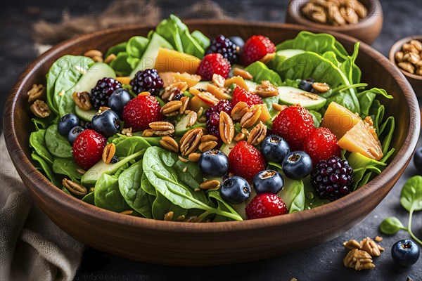 Lively and healthy mood food, AI generated, AI generated