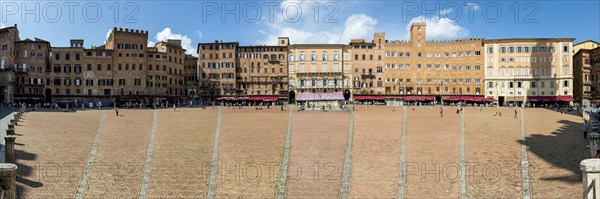 Piazza del Campo, panorama, architecture, old town, historical, Siena, Tuscany, Italy, Europe