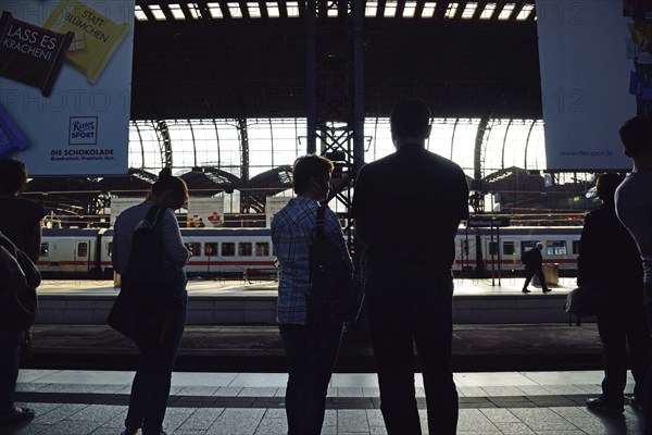 Europe, Germany, Hamburg, City, Central station, Platforms, Train arrivals hall, Europe