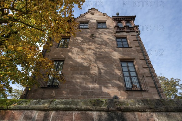 Linksches Schloss, Cnopfschenschloss, mentioned around 1517, rebuilt and renovated between 1878 and 1880, Ziegenstraße 5, Nuremberg-Mögeldorf, Middle Franconia, Bavaria, Germany, Europe