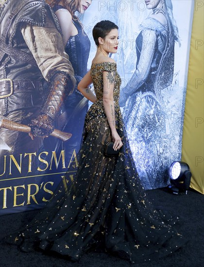 Halsey at the Los Angeles premiere of 'The Huntsman: Winter's War' held at the Regency Village Theatre in Westwood, USA on April 11, 2016