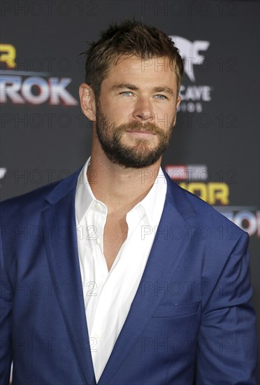 Chris Hemsworth at the World premiere of 'Thor: Ragnarok' held at the El Capitan Theatre in Hollywood, USA on October 10, 2017., Hollywood, California, USA, North America
