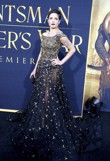 Halsey at the Los Angeles premiere of 'The Huntsman: Winter's War' held at the Regency Village Theatre in Westwood, USA on April 11, 2016