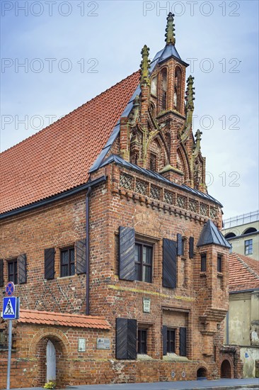 House of Perkunas is one of the most original and Gothic secular buildings, located in the Old Town of Kaunas, Lithuania, Europe