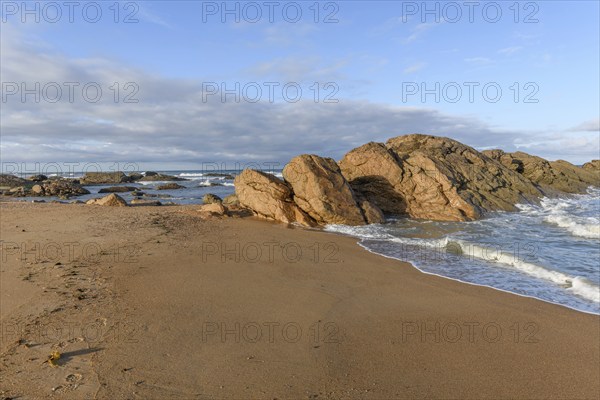 Beach on the Atlantic Ocean near Sables d'olonne, France, Europe