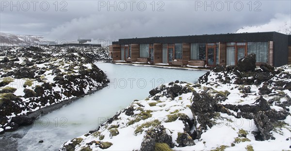 Blue Lagoon Thermal Bath in Iceland. Natural spa treatment