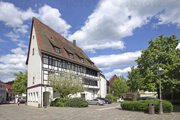 Half-timbered house Altes Pfarrhaus, Haslach, Kinzigtal, Southern Black Forest, Black Forest, Baden-Württemberg, Germany, Europe