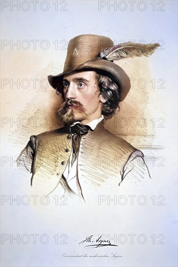 Joseph Matthäus Aigner (born 18 January 1818 in Vienna, died 19 February 1886 in Vienna) was an Austrian portrait painter, Historic, digitally restored reproduction from a 19th century original, Record date not stated
