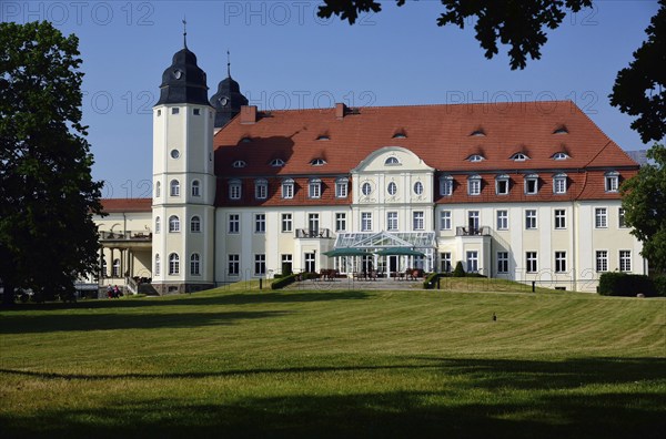 Europe, Germany, Mecklenburg-Western Pomerania, Göhren-Lebbin, Schloss Fleesensee, also Schloss Blücher, Schlosshotel, Göhren-Lebbin, Mecklenburg-Western Pomerania, Germany, Europe