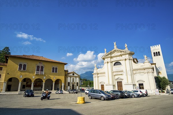 Museo della battaglia and Cathedral of Santa Maria Assunta, Vittorio Veneto, Treviso, Italy, Europe
