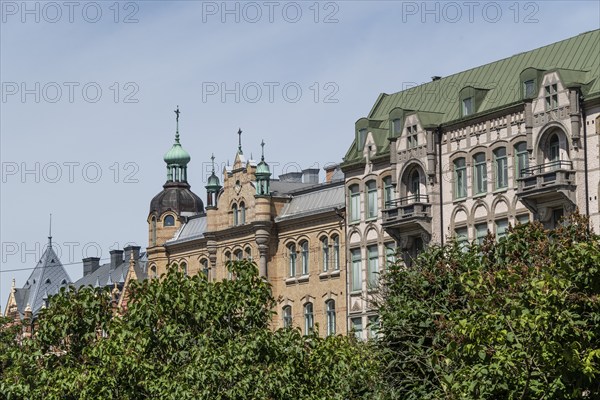 Stately houses at Vasaplatsen, Vasastaden, Gothenburg, Västra Götalands län, Sweden, Europe