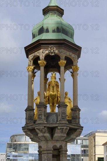 Magdeburg Chevalier, Alter Markt, Magdeburg, Saxony Anhalt, Germany, Europe
