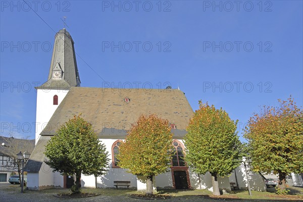 Town church built in the 16th century, Bad Laasphe, Rothaargebirge, North Rhine-Westphalia, Germany, Europe