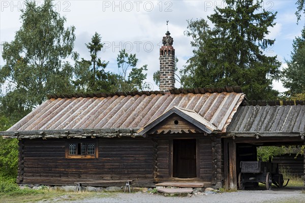 Old Swedish farm shed, wooden house, wood, building, old, farm, farm, cottage, woodshed, country life, historical, Scandinavian, Scandinavia, Sweden, Europe