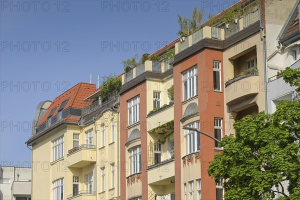 Old buildings, residential buildings, Berliner Straße, Wilmersdorf, Charlottenburg-Wilmersdorf district, Berlin, Germany, Europe