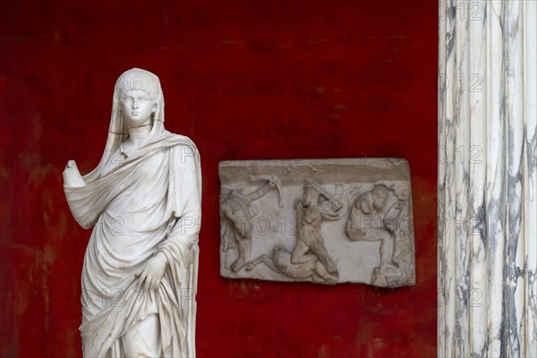 Collection of ancient sculptures, Ny Carlsberg Glyptotek or New Carlsberg Glyptothek, Art Museum of Sculpture and Painting, Copenhagen, Denmark, Europe