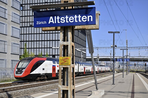 Altstetten SBB passenger train station, Switzerland, Europe
