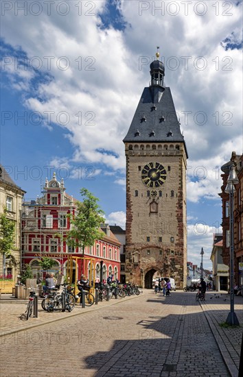 Altpörtel city gate, remnant of the medieval city fortifications, Speyer, Rhineland-Palatinate, Germany, Europe