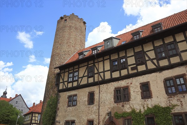 Hinterturm and the Count's Forester's House, Schlitz, small town in the east of the Vogelsberg district in central Hesse, Hesse, Germany, Europe