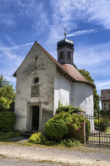 The Blasius Chapel, a late Gothic chapel from the 16th century, Höri peninsula, Kattenhorn, Öhningen, Lake Constance, district of Constance, Baden-Württemberg, Germany, Europe