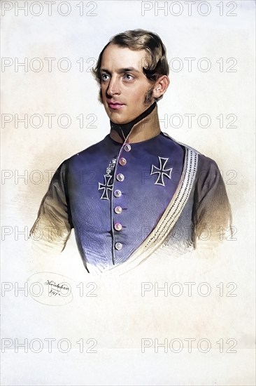 Philipp Stadion Count of Thanhausen and Warthausen (1799-1868), Imperial and Royal General, Grand Capitular of the Teutonic Order, Historical, digitally restored reproduction from a 19th century original, Record date not stated