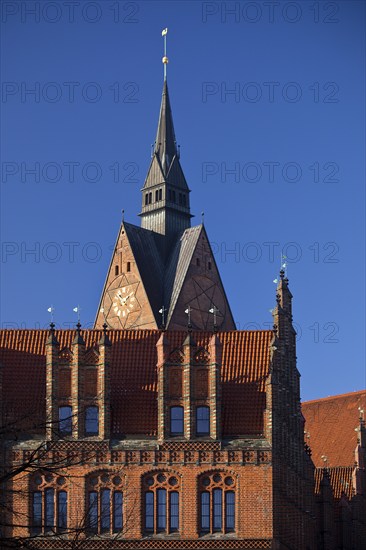 Market Church and Old Town Hall, North German Brick Gothic, Old Town, Hanover, Lower Saxony, Germany, Europe