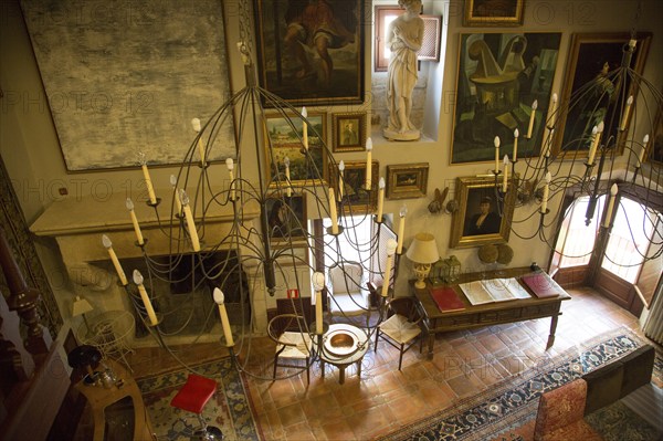 Interior of Palacio Chaves Hotel, historic medieval town of Trujillo, Caceres province, Extremadura, Spain, Europe