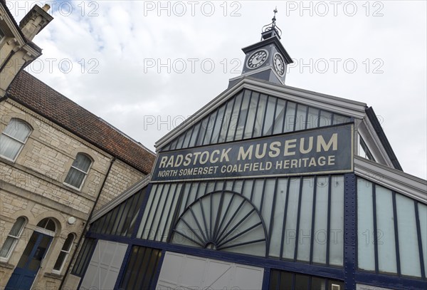 North Somerset coalfield heritage museum in old market building, Radstock, Somerset, England, UK