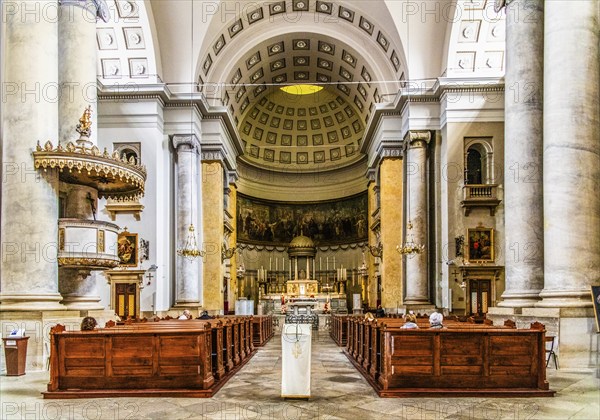 Church of Sant'Antonio Taumaturgo, in the heart of Borgo Teresiano, Trieste, harbour town on the Adriatic, Friuli, Italy, Trieste, Friuli, Italy, Europe