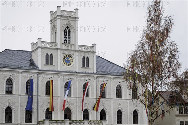 Weimar Town Hall during the meeting of the Foreign Ministers of the Weimar Triangle in Weimar, 22 May 2024. Photographed on behalf of the Federal Foreign Office
