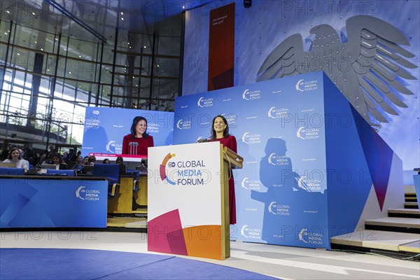 Annalena Bärbock (Alliance 90/The Greens), Federal Foreign Minister speaks at the Global Media Forum in Bonn, 12 June 2024