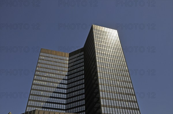 With a height of 106 metres and 69, 000 square metres of office space, Essen City Hall is one of the largest in Germany, Essen, North Rhine-Westphalia, Germany, Europe