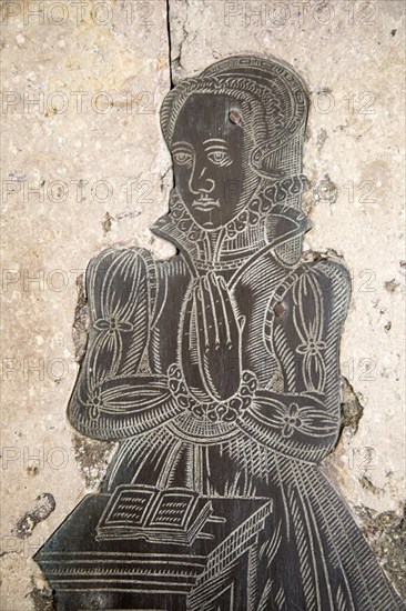 Wife of Sir Edward Bayntun, chantry chapel Church of Saint Nicholas, Bromham, Wiltshire, England, UK