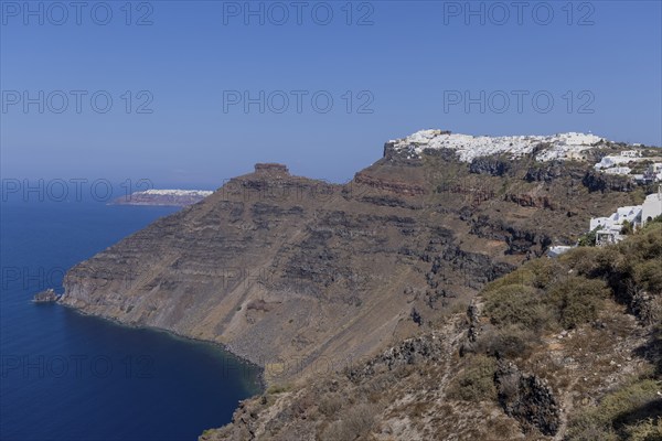 Santorini, view of Imerovigli, Cyclades, Greece, Europe