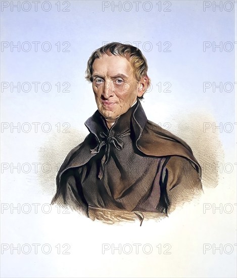 Leonhard Seitz, Piarist Provincial, Imperial Councillor, Director of the Piarist Convent, Historical, digitally restored reproduction from a 19th century original, Record date not stated
