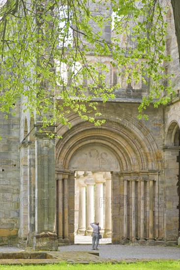 Paulinzella Monastery is a former Benedictine abbey, founded as a double monastery in Paulinzella in the Rottenbach Valley in Thuringia. The ruins of the monastery church are one of the most important Romanesque buildings in Germany