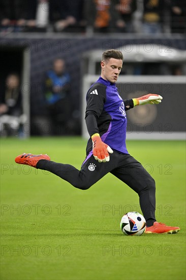 Goalkeeper Marc-Andre ter Stegen GER warming up, training, international match Germany GER vs Netherlands NED, Deutsche Bank Park, stadium, Frankfurt am Main, Hesse, Germany, Europe
