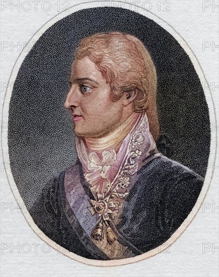 Ferdinand VII, 1784-1833 alias Ferdinand the Desired. King of Spain 1808-1833, Historical, digitally restored reproduction from a 19th century original, Record date not stated