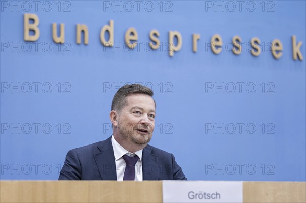 Uli Grötsch, Federal Police Commissioner to the German Bundestag, recorded during the presentation of the Police Commissioner's report at the Federal Press Conference in Berlin, 27 June 2024