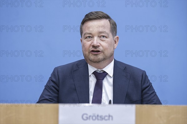 Uli Grötsch, Federal Police Commissioner to the German Bundestag, recorded during the presentation of the Police Commissioner's report at the Federal Press Conference in Berlin, 27 June 2024