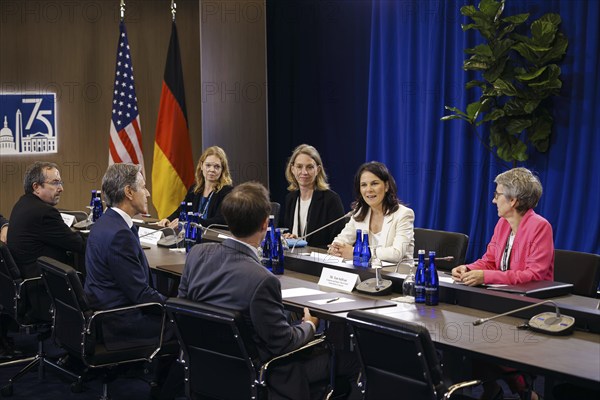 NATO summit meeting in Washington. Annalena Bärbock (Alliance 90/The Greens), Federal Foreign Minister, meets Antony Blinken, Secretary of State of the United States of America. Washington, 10 July 2024